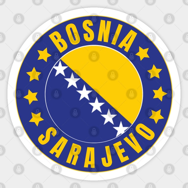 Sarajevo Sticker by footballomatic